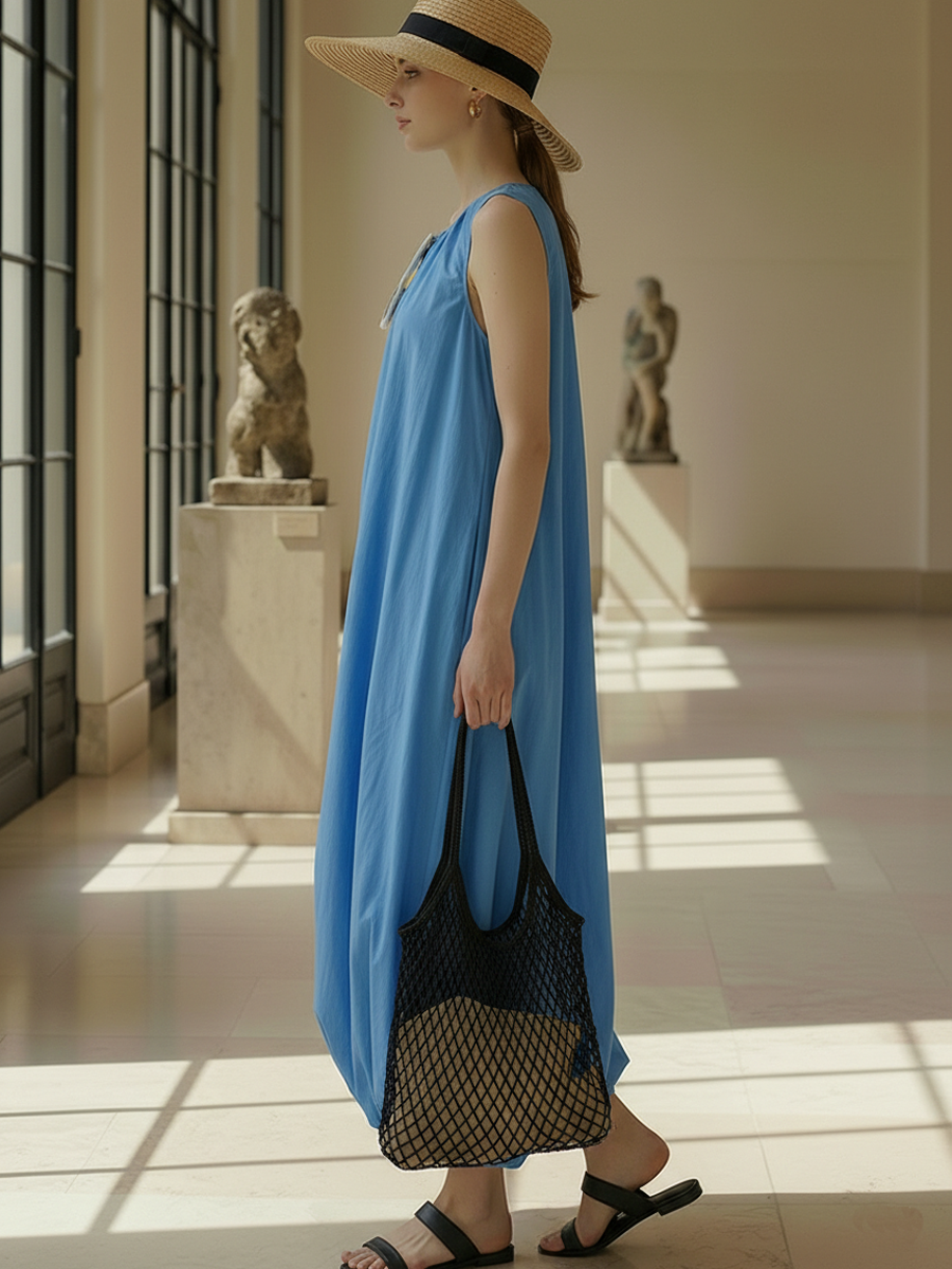 Minimalist Casual Pure Cotton Sleeveless