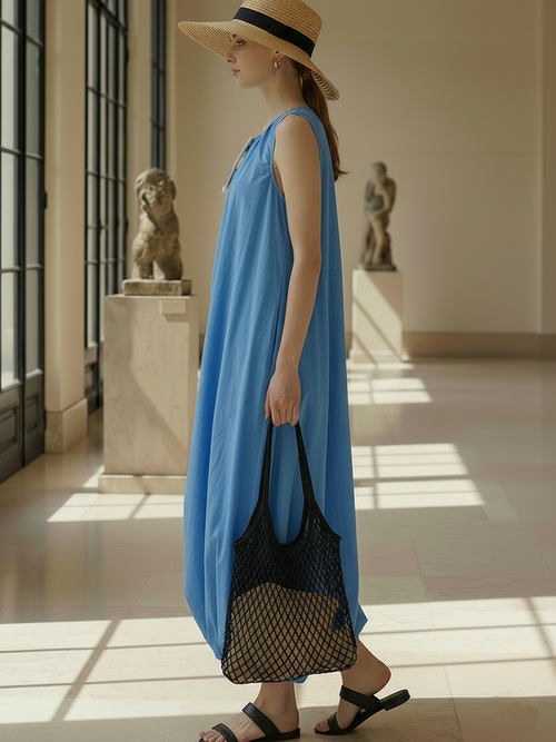 Minimalist Casual Pure Cotton Sleeveless